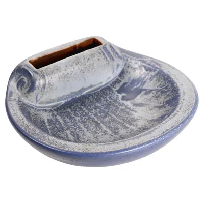 Pre-owned Rörstrand Large  Ashtray By Gunnar Nylund, 1950s Swedish Ceramic, Organic Form In Gray