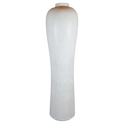 Pre-owned Rörstrand Large White Stoneware Vase - Gunnar Nylund -  - Midcentury Vintage