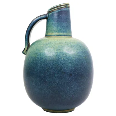 Pre-owned Rörstrand Lovely Blue Ceramic Vase Gunnar Nylund  - Mid Century Vintage