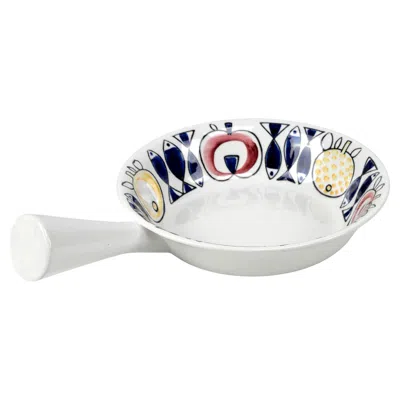 Pre-owned Rörstrand Marianne Westman,  'pomona' No.13 Ceramic Pan With Handle, Sweden, 1957 In Gray