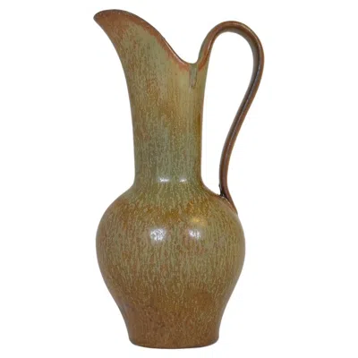 Pre-owned Rörstrand Midcentury Ceramic Vase Gunnar Nylund , Sweden, 1950s In Brown