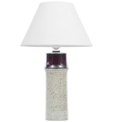 Pre-owned Rörstrand Mid-century Modern Scandinavian Large Table Lamp By Sylvia Leuchovius In Transparent