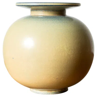 Pre-owned Rörstrand Midcentury Stoneware Vase By Gunnar Nylund,  Ateljé, Sweden, 1940s In Sand