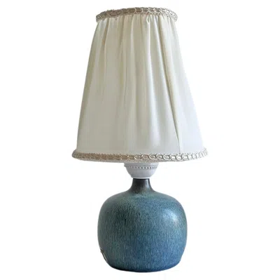 Pre-owned Rörstrand Mid-century Swedish Stoneware Table Lamp By Gunnar Nylund For  In Transparent