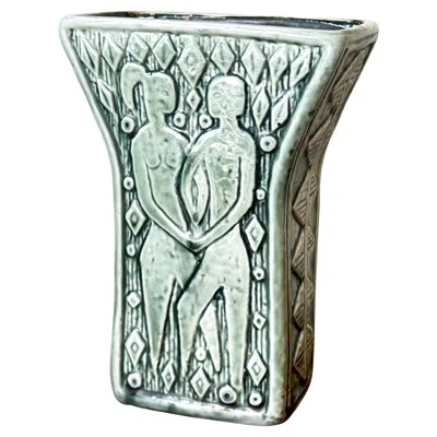 Pre-owned Rörstrand Mid-century Swedish Vase, Gunnar Nylund For , Paradiso Series In Transparent