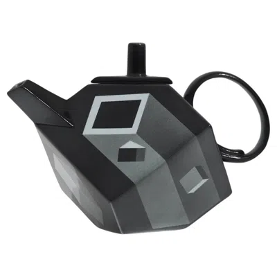 Pre-owned Rörstrand Minimalist 'cube' Teapot By Rolf Sinnemark For , Sweden 1986 In Black