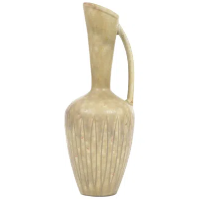 Pre-owned Rörstrand Scandinavian Ceramic Pichet, Model Axq In Sand
