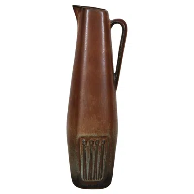 Pre-owned Rörstrand Scandinavian Jug By Gunnar Nylund For , 1960s In Brown