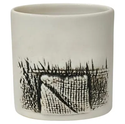 Pre-owned Rörstrand Scandinavian Modern Stoneware Vase By , White Clay, 1980s