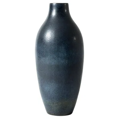 Pre-owned Rörstrand Stoneware Floor Vase By Carl-harry Stålhane, , Sweden, 1950s In Black