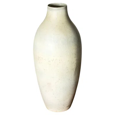 Pre-owned Rörstrand Stoneware Floor Vase By Carl-harry Stålhane In Sand