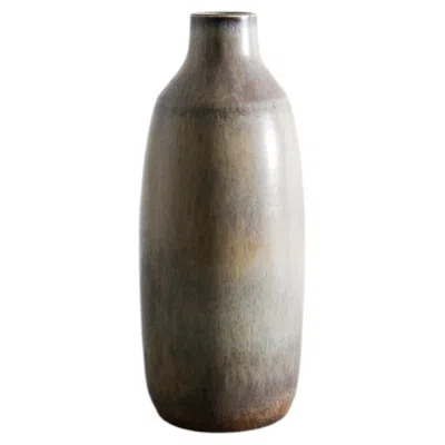 Pre-owned Rörstrand Swedish Mid Century Grey Ceramic Vase By Carl-harry Stålhane & , 1950s In Gray