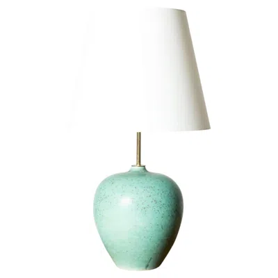 Pre-owned Rörstrand Swedish Stoneware Table Lamp By Gunnar Nylund, , Sweden, 1940s In Blue