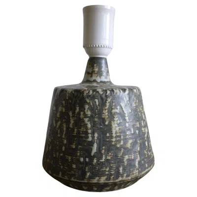 Pre-owned Rörstrand Swedish Table 'rubus' Lamp By Gunnar Nylund,  Ca 1940-50 In Black