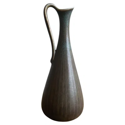 Pre-owned Rörstrand Swedish Vase By Gunnar Nylund,  Ca 1950s In Black