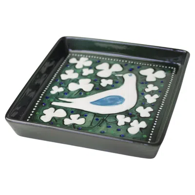 Pre-owned Rörstrand Sylvia Leuchovius, Square Tray In Black