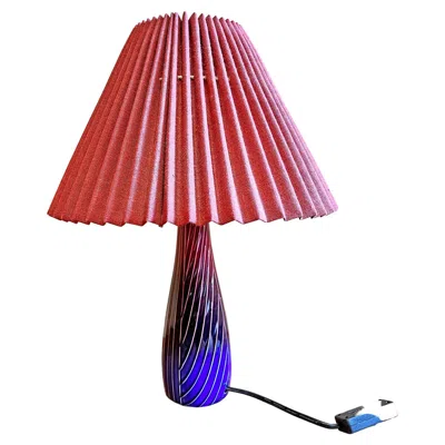 Pre-owned Rörstrand Table Lamp "sparaxis" In Flintware, , Circa 1950s-1960s In Pink