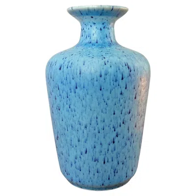 Pre-owned Rörstrand Vase "granola" By Gunnar Nylund For  1960s In Blue