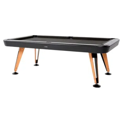 Pre-owned Rs Barcelona Black Pool Table Diagonal 8 Feet By