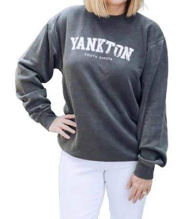 Rs Designs Yankton South Dakota Crewneck Sweatshirt In Grey In Gray