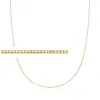 Rs Pure By Ross-simons 0.6mm 14kt Yellow Gold Box Chain Necklace In Multi