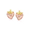 Rs Pure By Ross-simons 14kt 2-tone Gold Strawberry Earrings In Pink