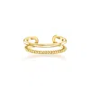 Rs Pure By Ross-simons 14kt Yellow Gold 2-row Single Ear Cuff In Yellow