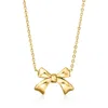 Rs Pure By Ross-simons 14kt Yellow Gold Bow Necklace In Multi