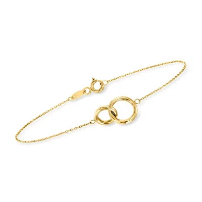 Rs Pure By Ross-simons 14kt Yellow Gold Circle Bracelet In Multi
