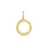 Rs Pure By Ross-simons 14kt Yellow Gold Circle Charm Holder Pendant In Gold