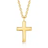 Rs Pure By Ross-simons 14kt Yellow Gold Cross Necklace In Multi