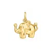Rs Pure By Ross-simons 14kt Yellow Gold Elephant Charm In Gold
