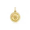 Rs Pure By Ross-simons 14kt Yellow Gold Floral Circle Charm In Gold