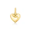 Rs Pure By Ross-simons 14kt Yellow Gold Heart Charm In Gold