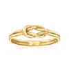 Rs Pure By Ross-simons 14kt Yellow Gold Knot Ring In Yellow