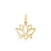 Rs Pure By Ross-simons 14kt Yellow Gold Lotus Flower Charm In Multi