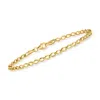 Rs Pure By Ross-simons 14kt Yellow Gold Oval-link Bracelet In Multi