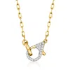 Rs Pure By Ross-simons 14kt Yellow Gold Paper Clip Link Necklace With . Diamond Lobster Clasp In Silver