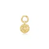 Rs Pure By Ross-simons 14kt Yellow Gold Sand Dollar Hoop Charms In Gold