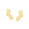 Rs Pure By Ross-simons 14kt Yellow Gold Star Ear Climbers In Yellow