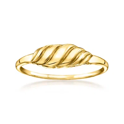 Rs Pure By Ross-simons 14kt Yellow Gold Wave Ring