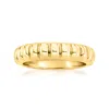 Rs Pure By Ross-simons 18kt Gold Vermeil Bubble-pattern Ring In Gold