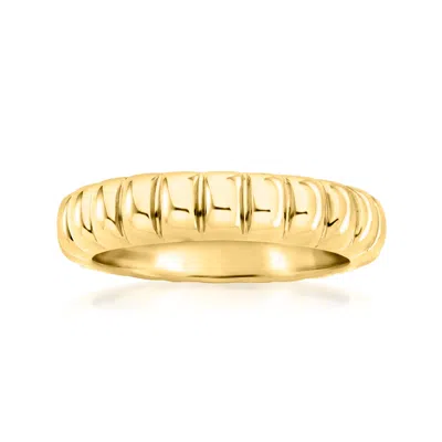 Rs Pure By Ross-simons 18kt Gold Vermeil Bubble-pattern Ring
