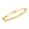Rs Pure By Ross-simons 18kt Gold Vermeil Diamond-cut Bangle Bracelet In Gold
