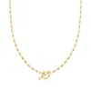 Rs Pure By Ross-simons 18kt Gold Vermeil Lumachina-chain Toggle Necklace In Multi