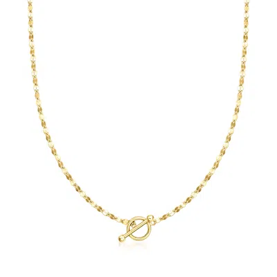 Rs Pure By Ross-simons 18kt Gold Vermeil Lumachina-chain Toggle Necklace In Multi