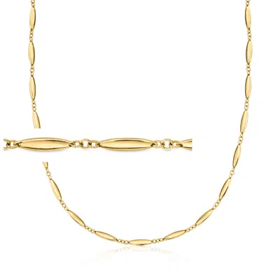 Rs Pure By Ross-simons 18kt Gold Vermeil Marquise-link Necklace