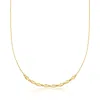 Rs Pure By Ross-simons 18kt Gold Vermeil Multi-shaped Bead Necklace In Multi