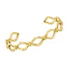 Rs Pure By Ross-simons 18kt Gold Vermeil Open-loop Cuff Bracelet In Multi