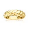 Rs Pure By Ross-simons 18kt Gold Vermeil Shrimp Ring In White